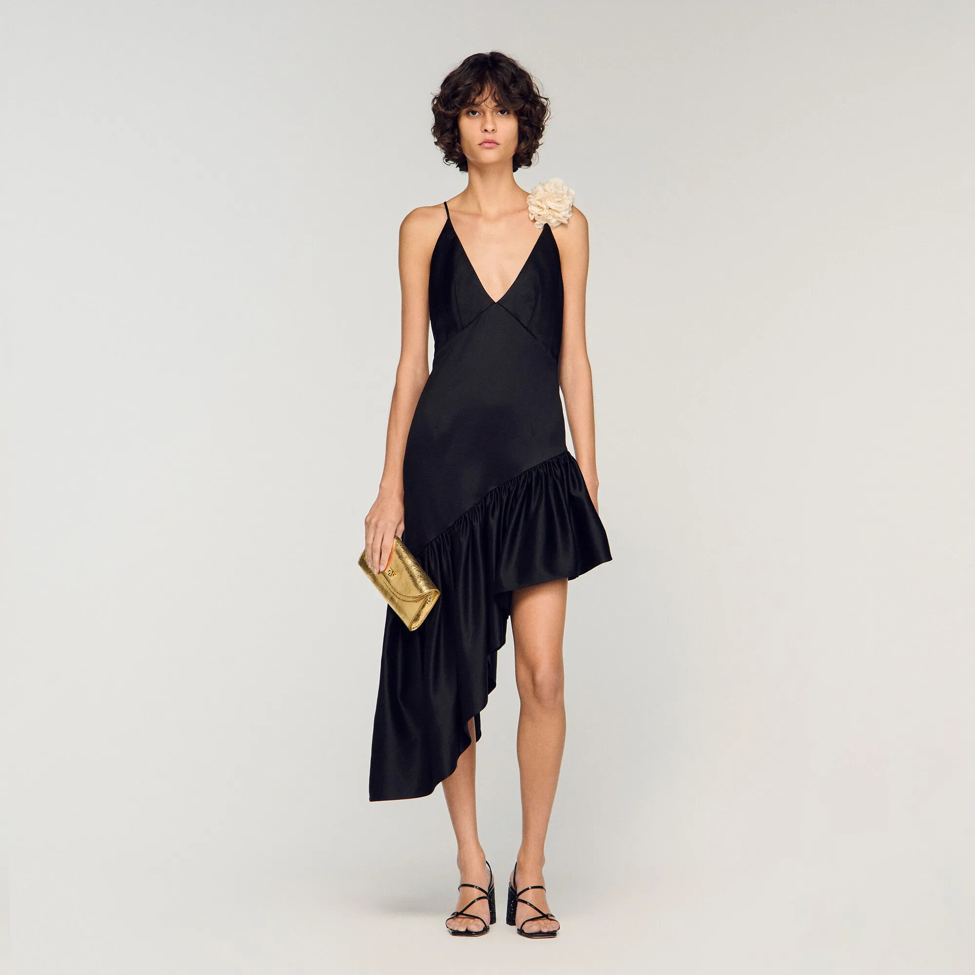 Sandro Short Ruffled Dress SFPRO04876